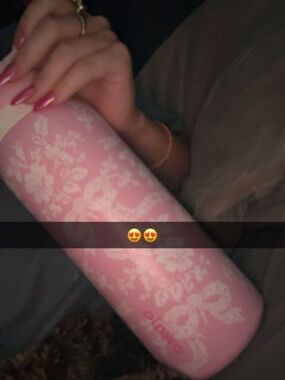 Pink Floral Insulated Tumbler